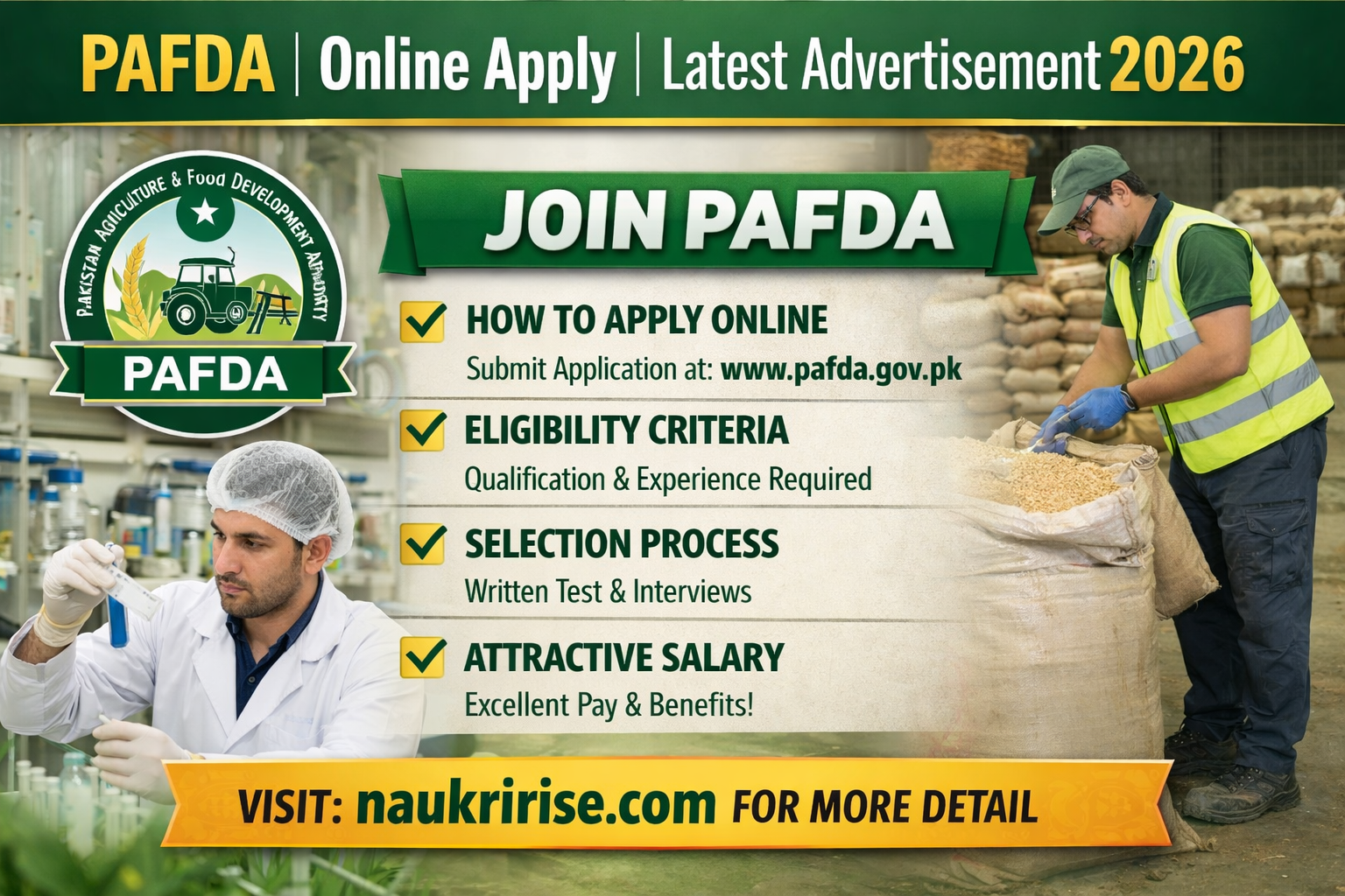 PAFDA Jobs 2026 | Online Apply | Punjab Govt Vacancies