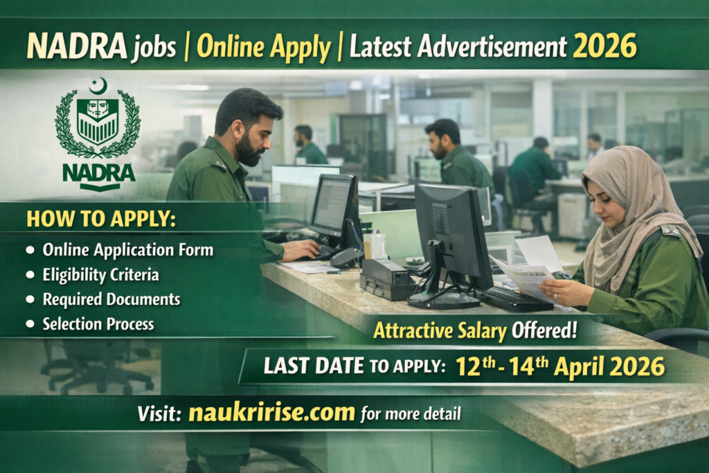 NADRA Islamabad Jobs 2026 – Online Apply at Official Portal | Latest Advertisement