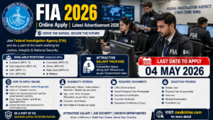 FIA Jobs 2026 – Online Apply | Latest Advertisement, Eligibility and Last Date